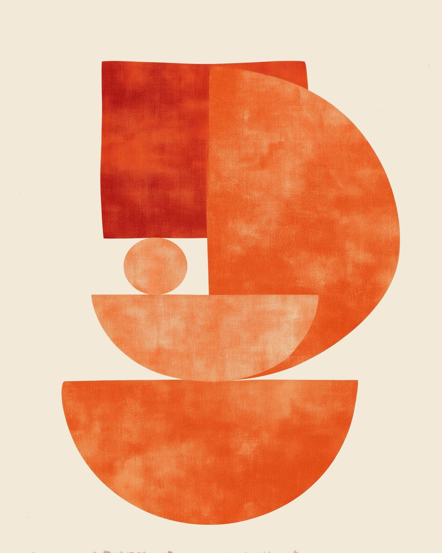 Orange Geometric Balance