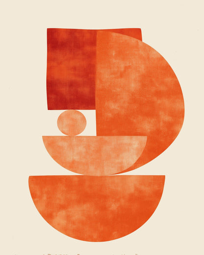 Orange Geometric Balance