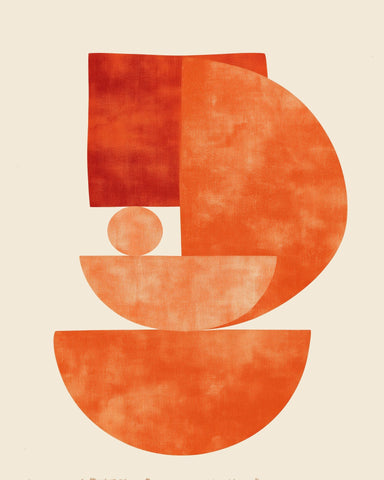 Orange Geometric Balance