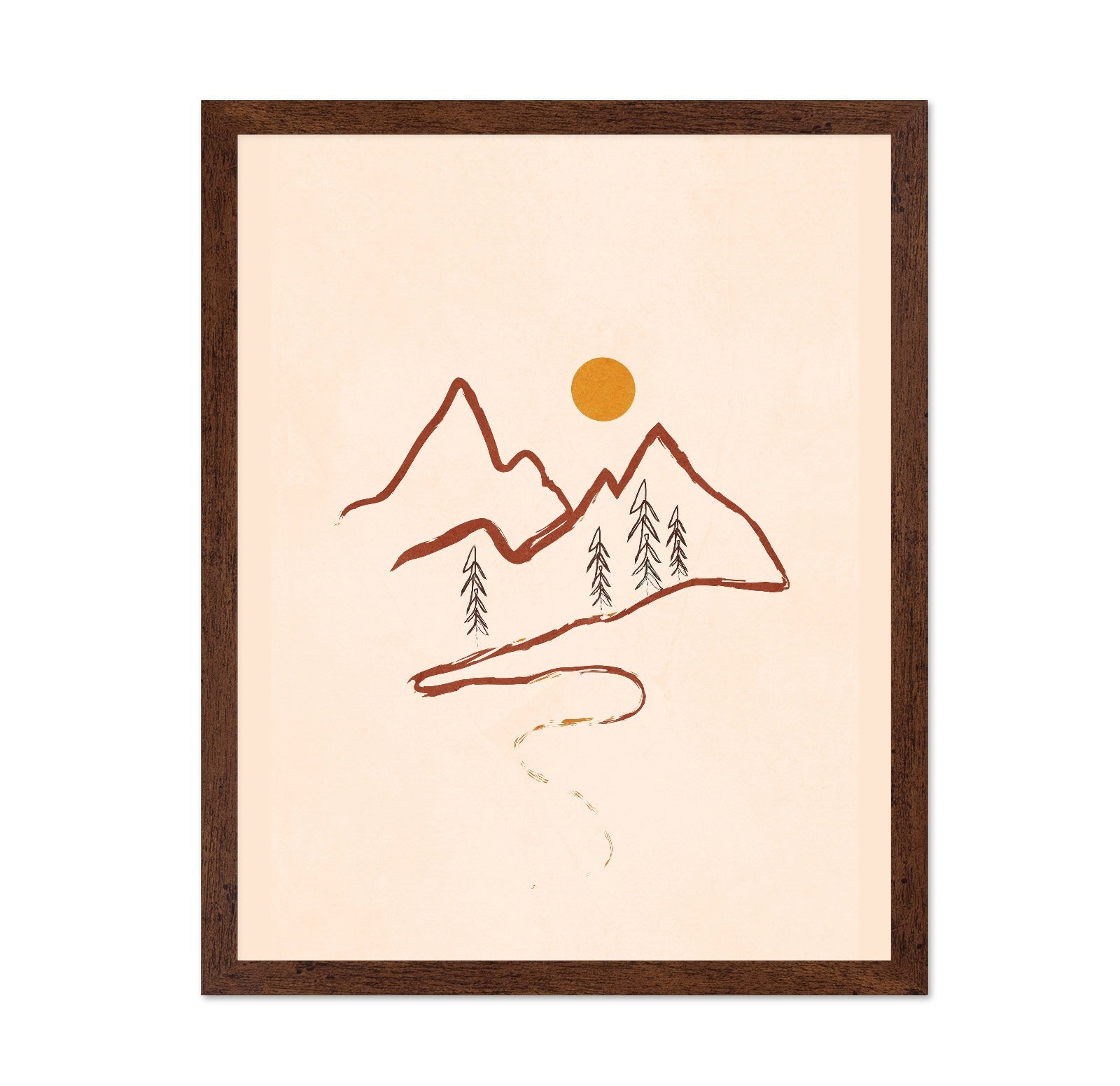 Minimal Mountain Sketch