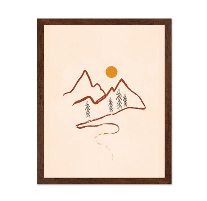 Minimal Mountain Sketch