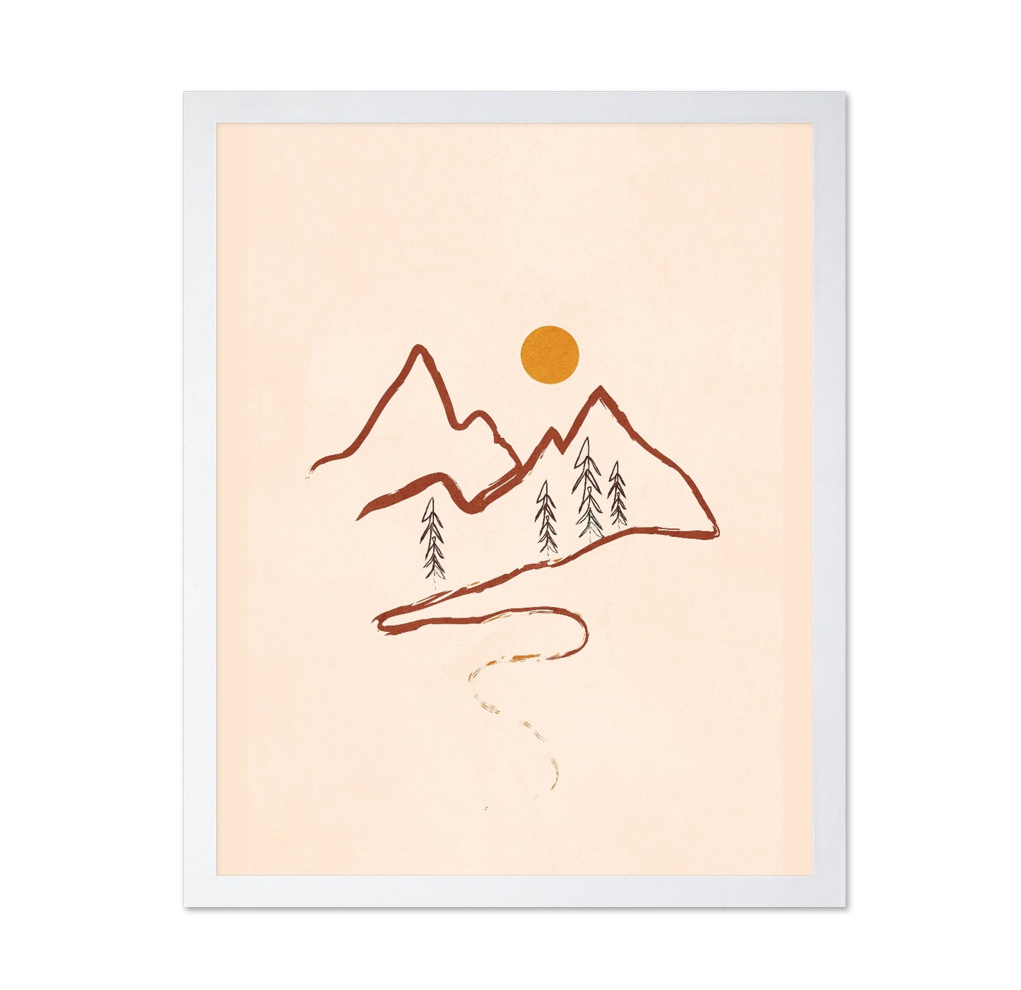 Minimal Mountain Sketch