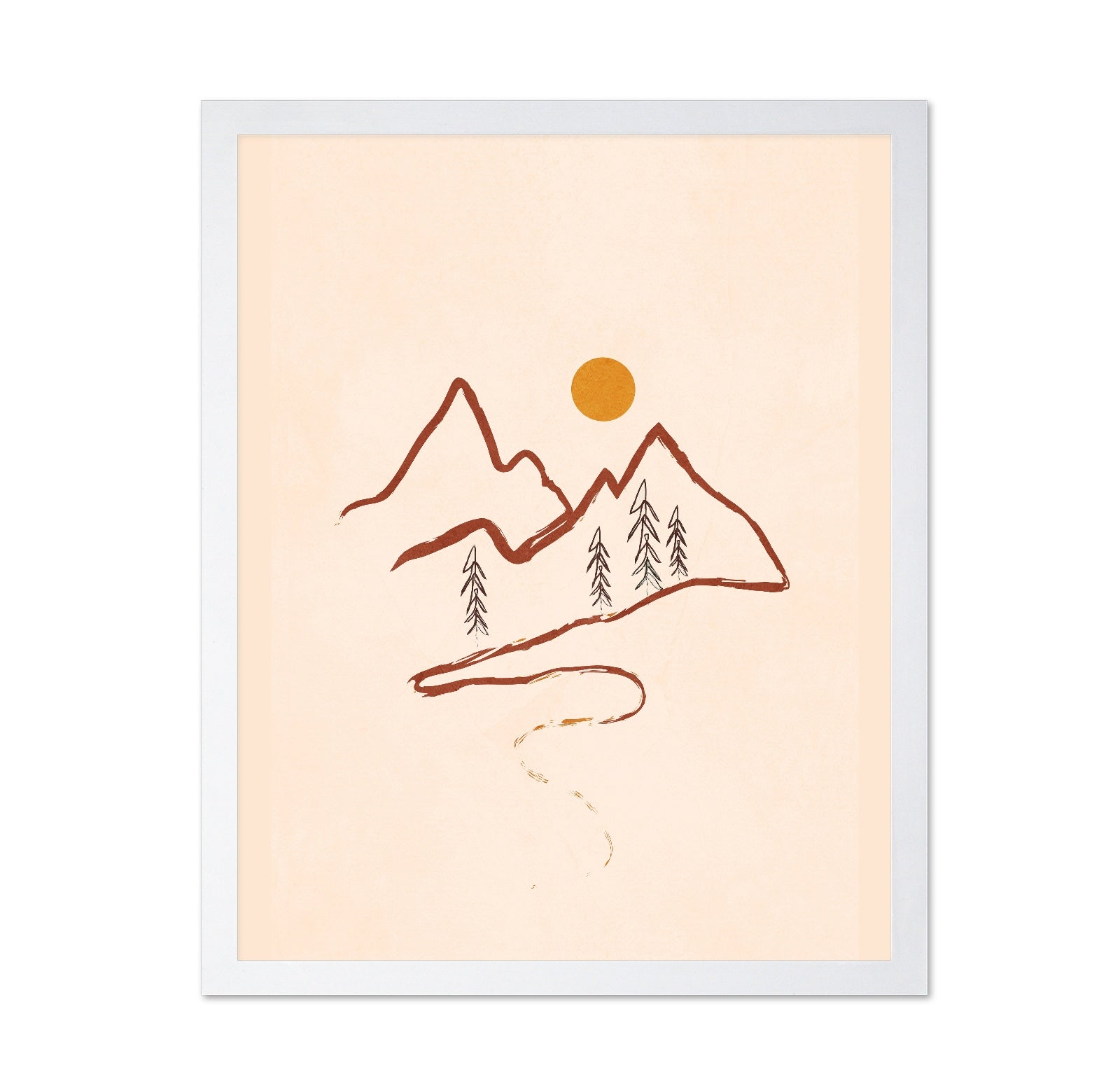 Minimal Mountain Sketch