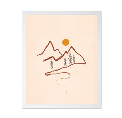Minimal Mountain Sketch