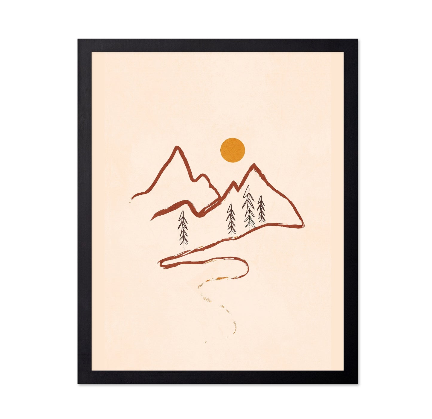 Minimal Mountain Sketch