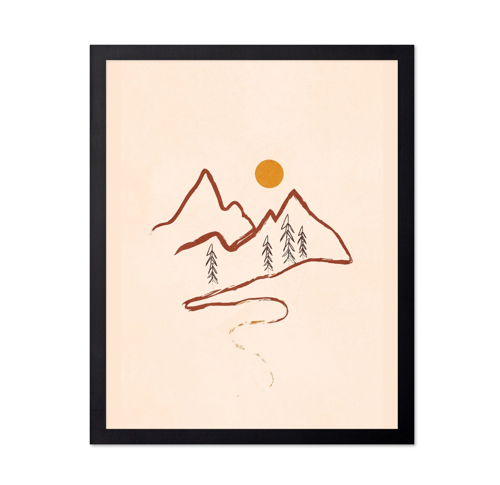 Minimal Mountain Sketch