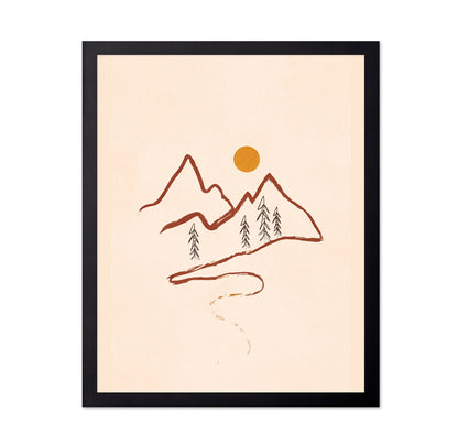 Minimal Mountain Sketch