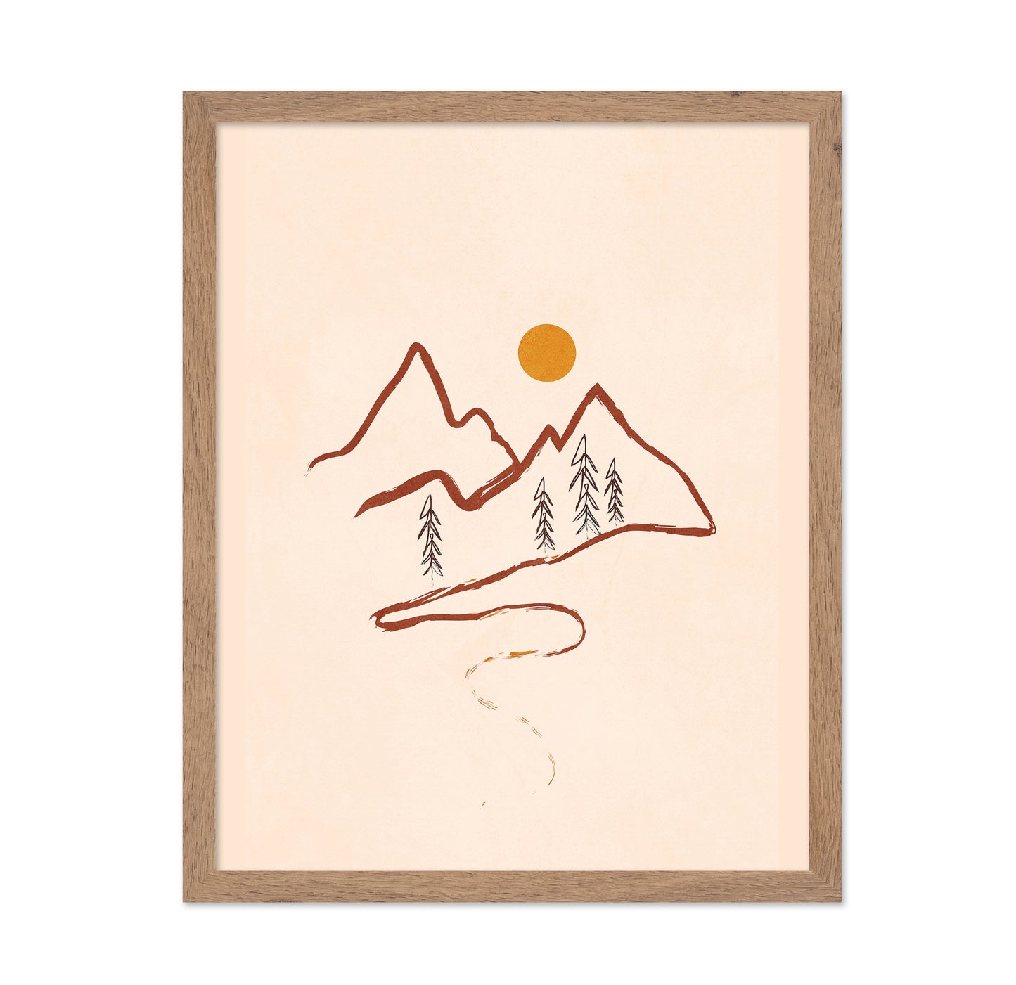 Minimal Mountain Sketch