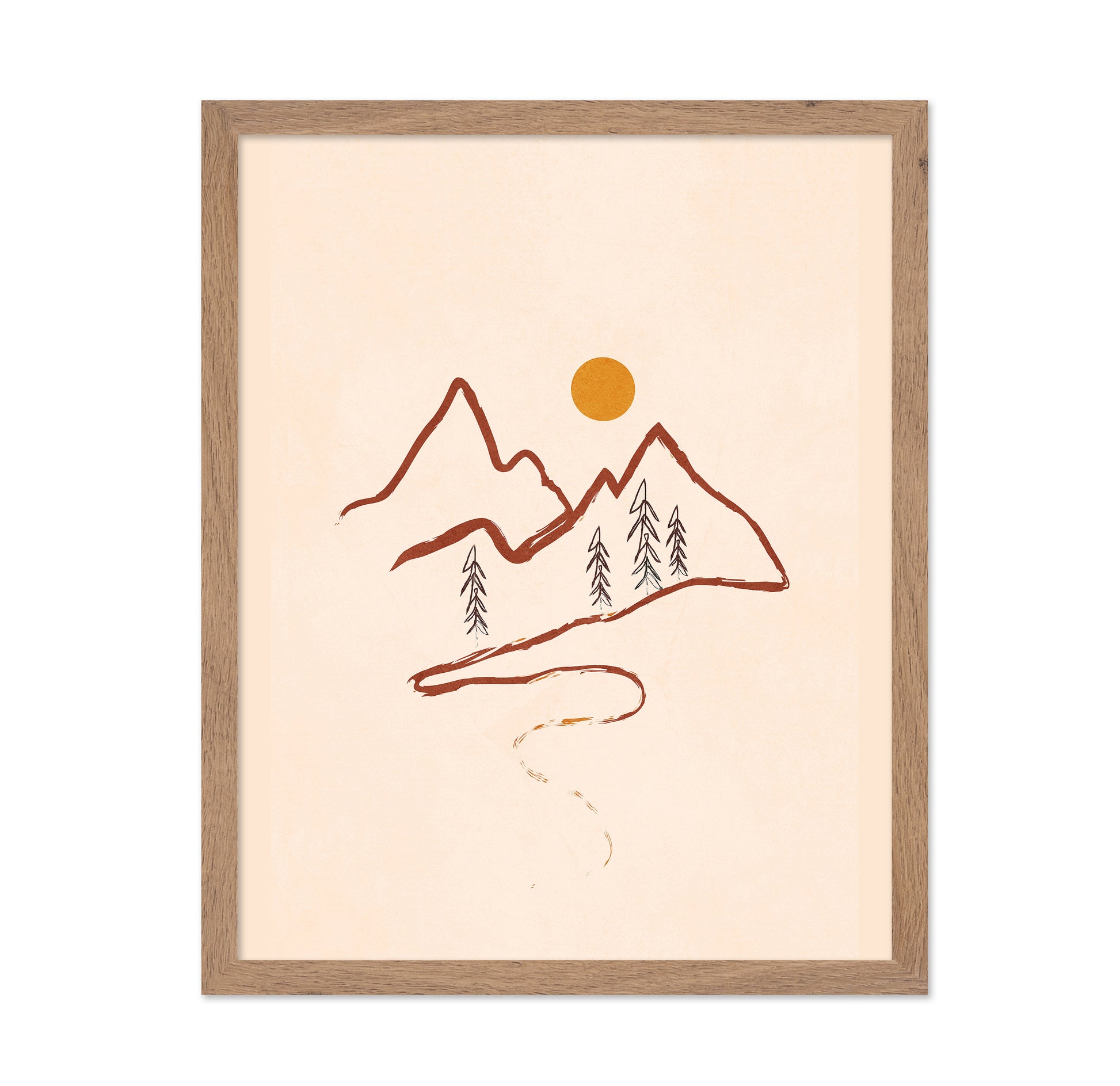 Minimal Mountain Sketch