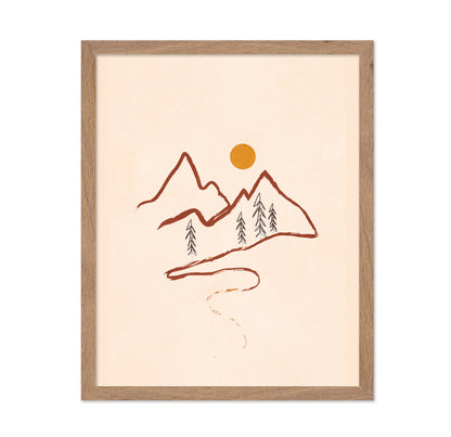 Minimal Mountain Sketch