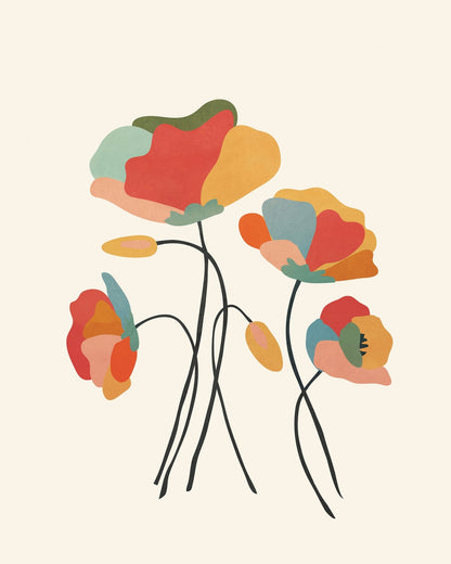 Abstract Floral Stems No1