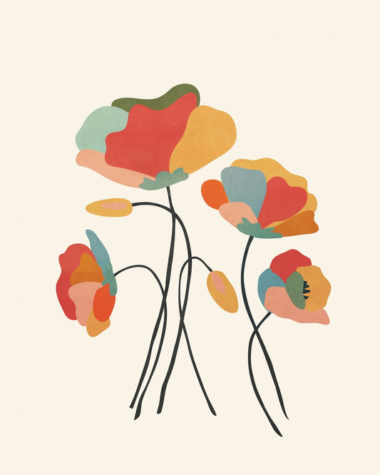 Abstract Floral Stems No1