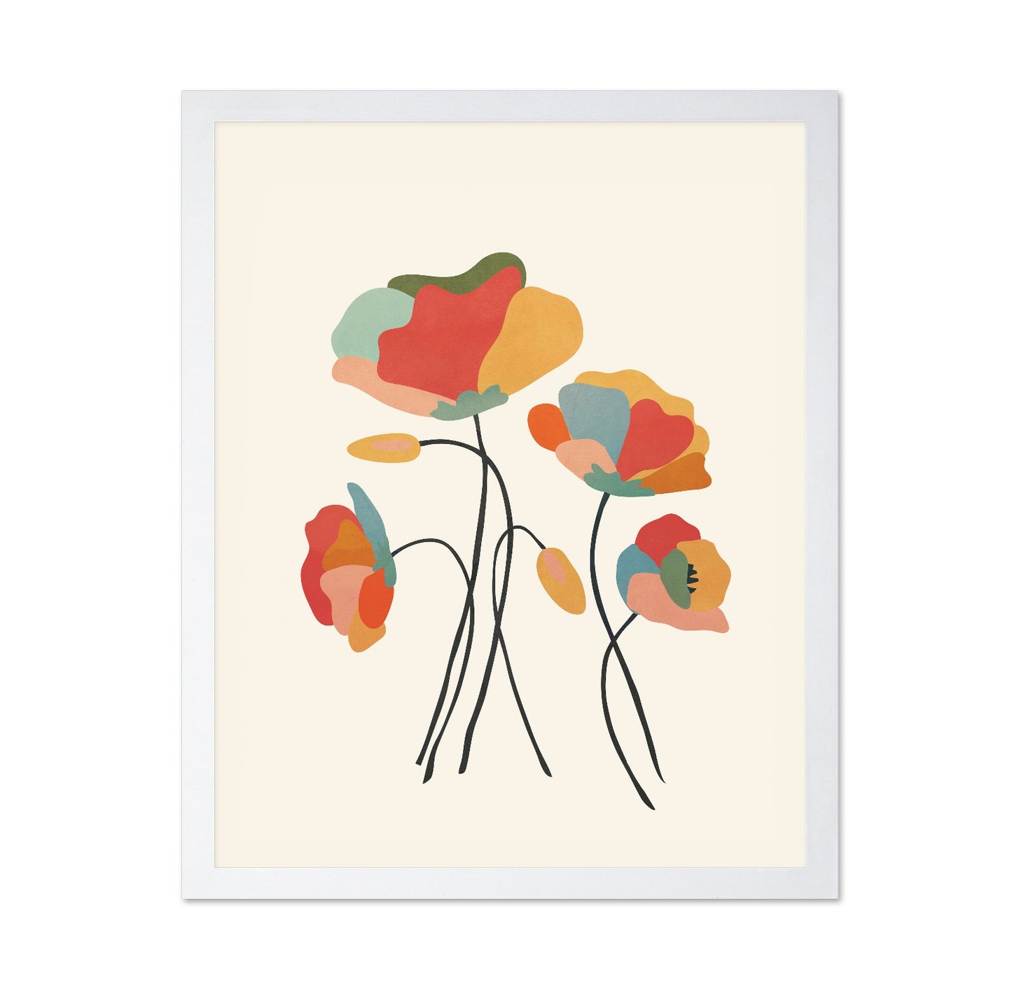 Abstract Floral Stems No1