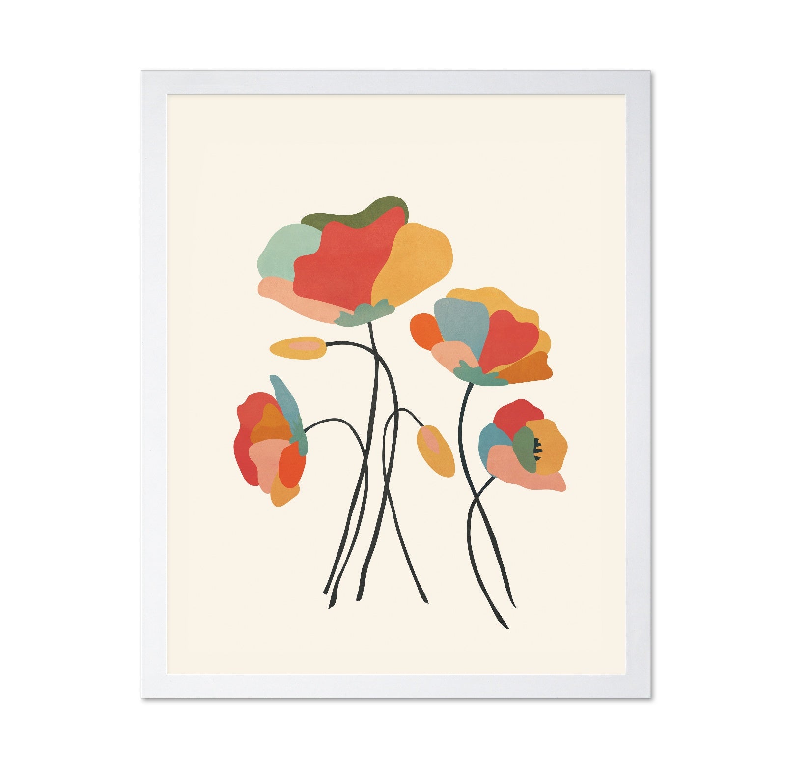 Abstract Floral Stems No1