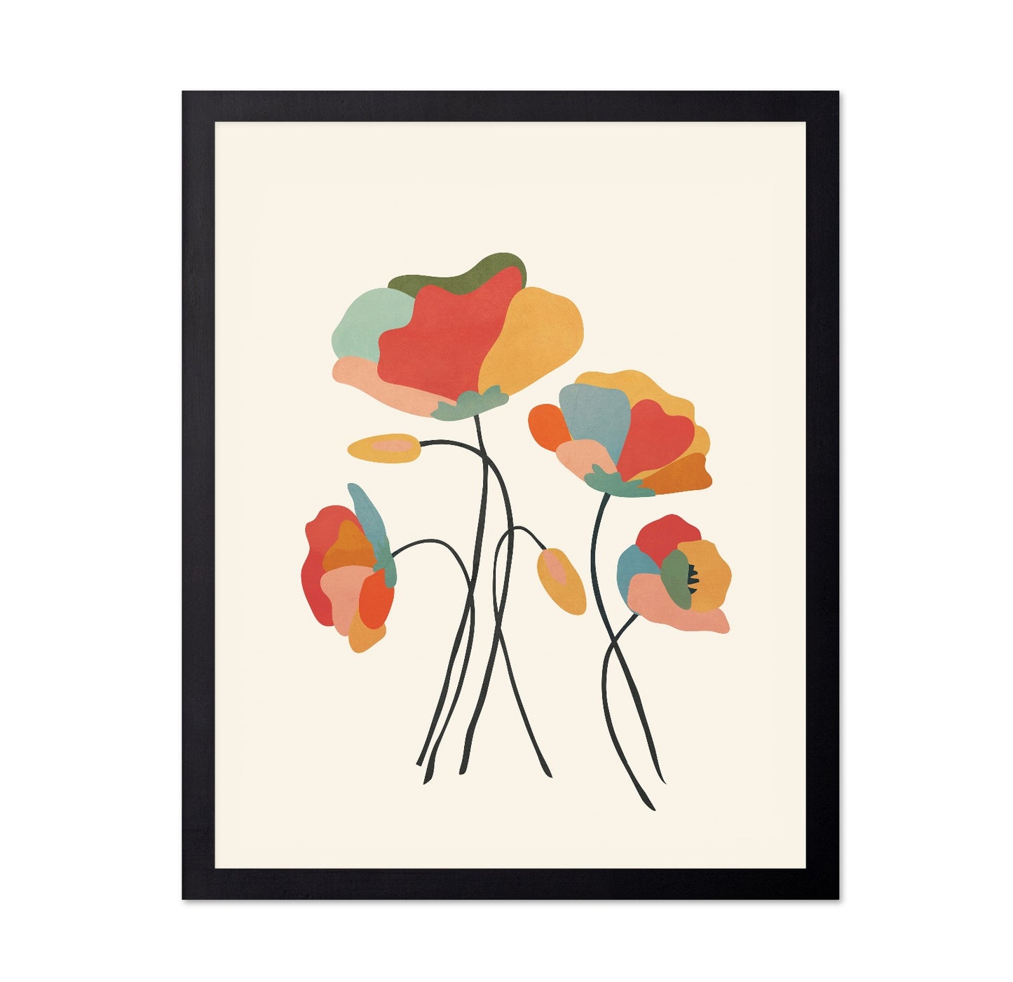 Abstract Floral Stems No1