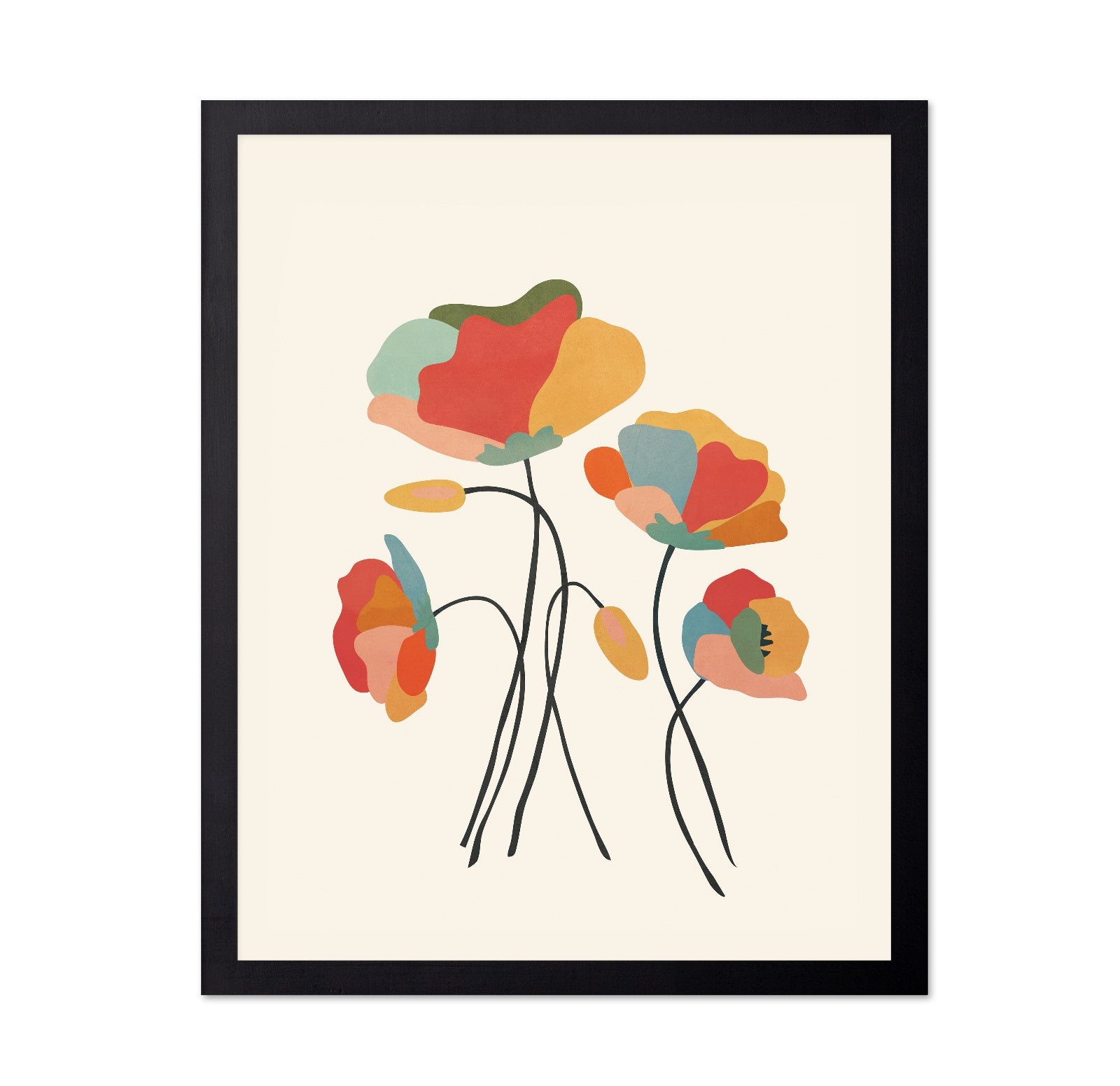 Abstract Floral Stems No1