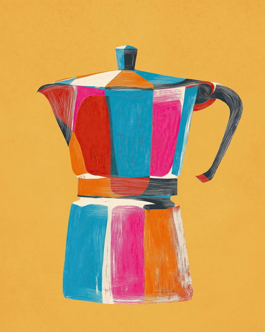 Colorful Coffee Pot