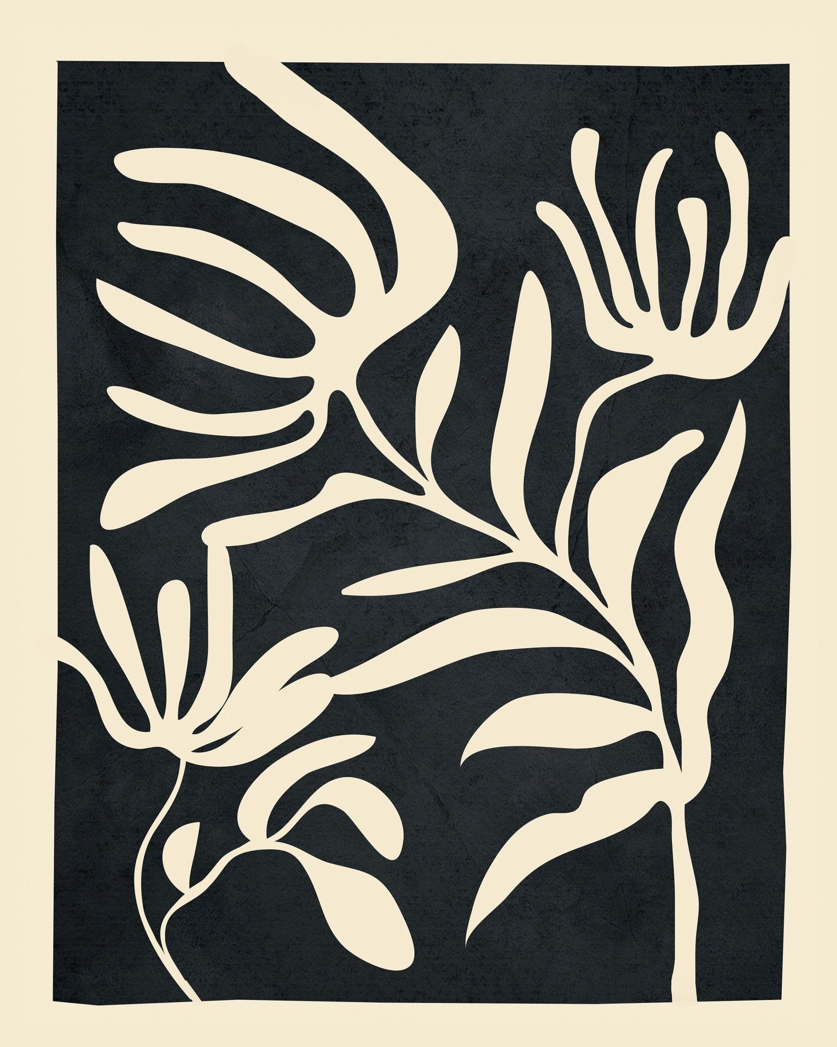 Bold Floral Silhouette No1