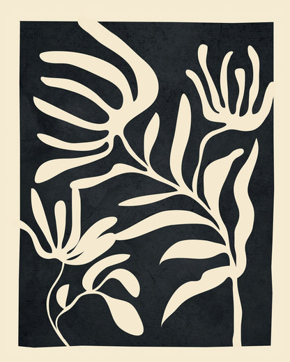 Bold Floral Silhouette No1