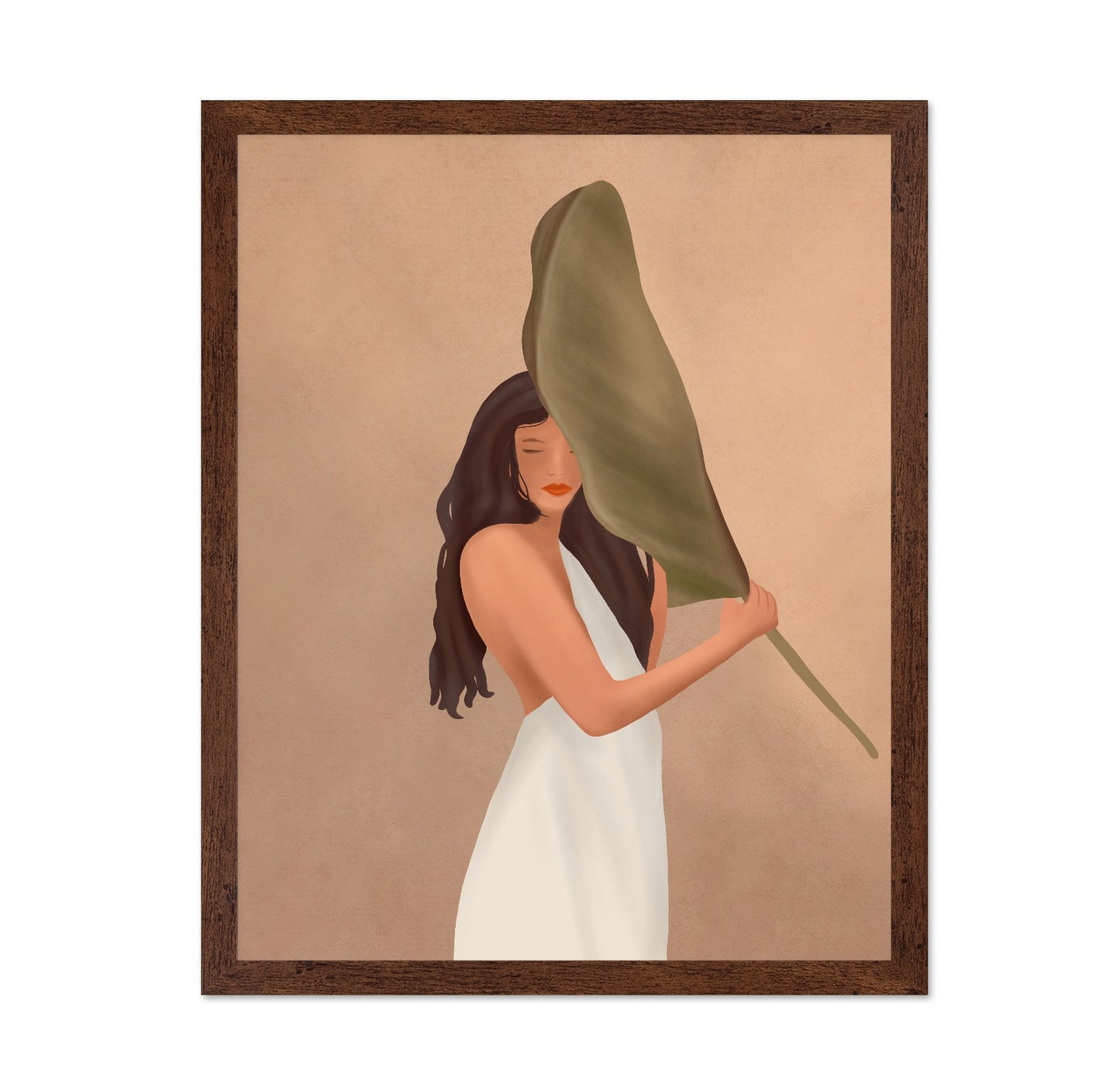 Woman With Leaf