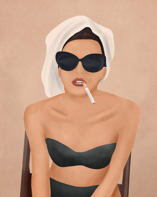 Chic Smoking Woman