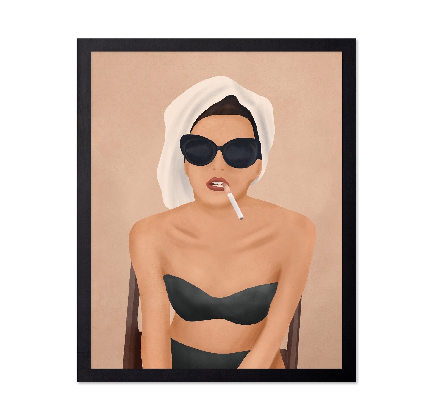 Chic Smoking Woman