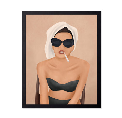 Chic Smoking Woman