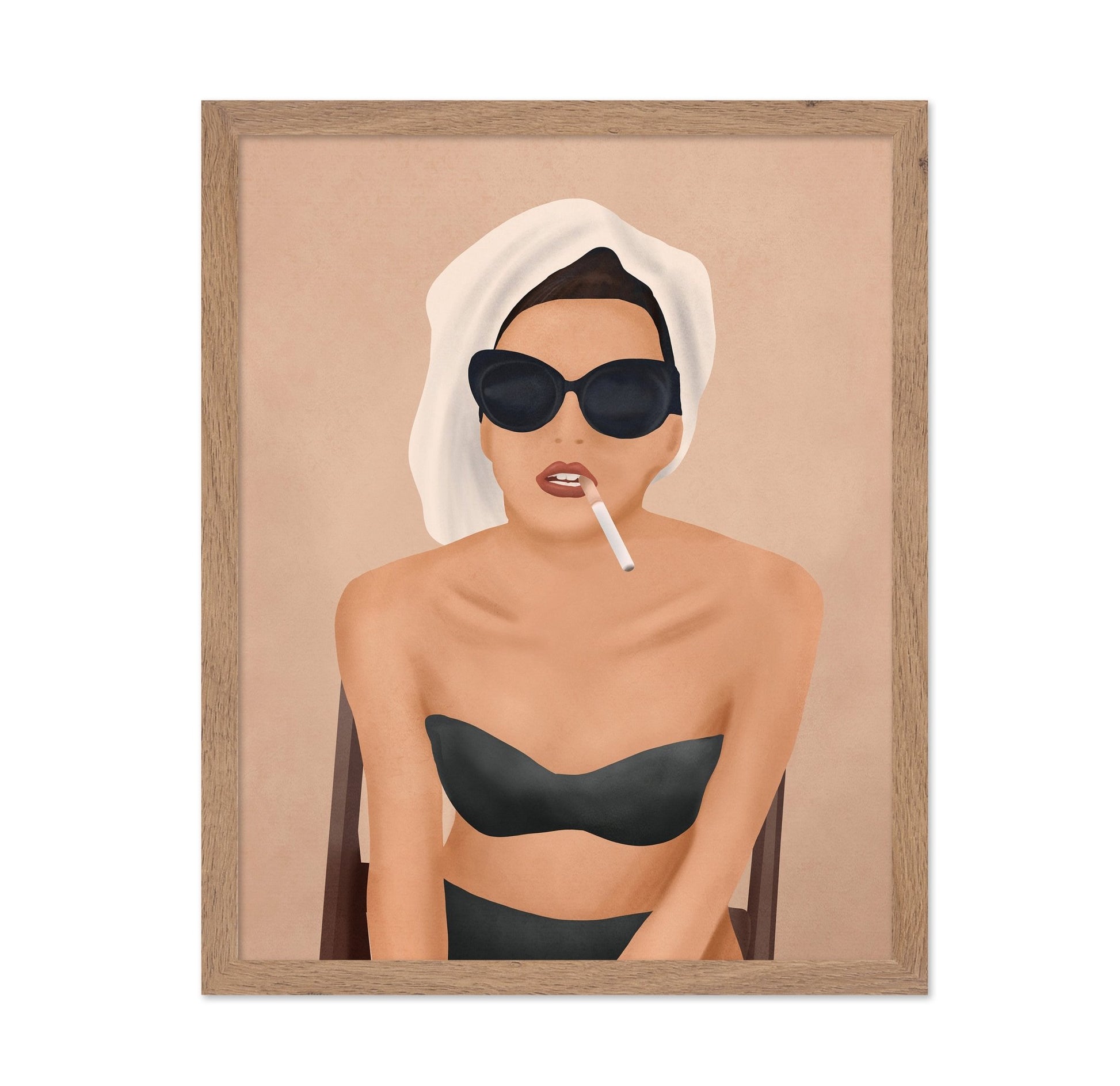 Chic Smoking Woman