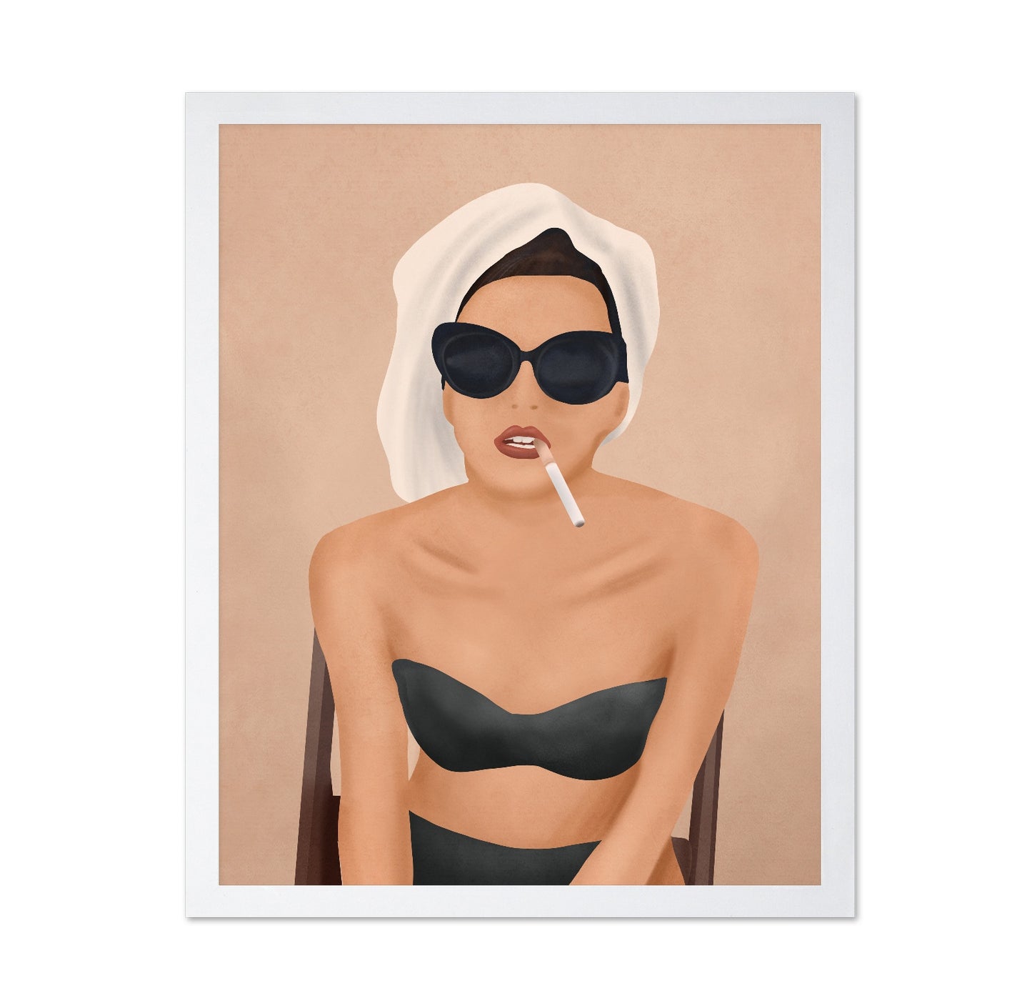 Chic Smoking Woman