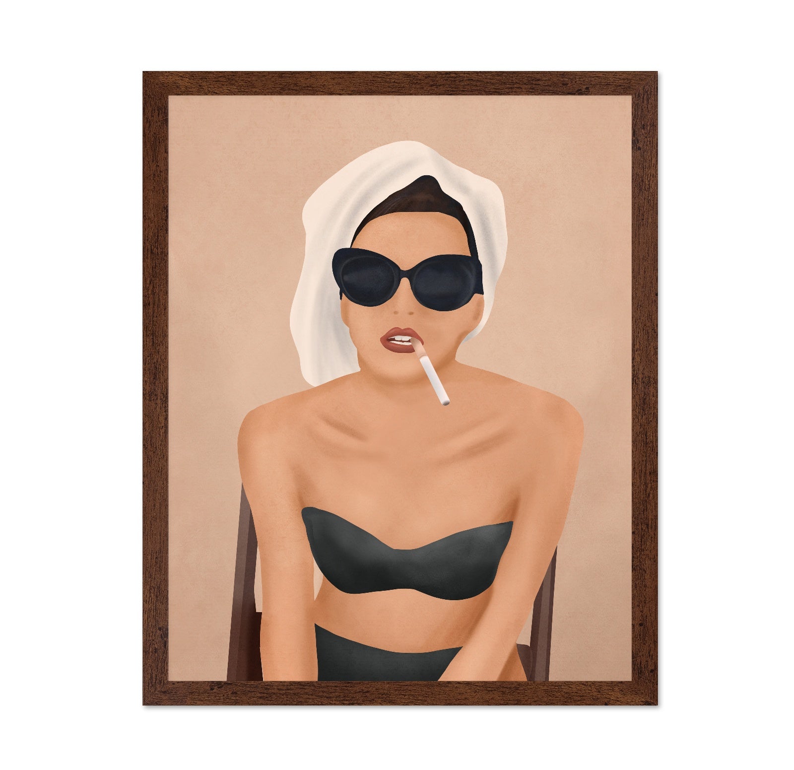 Chic Smoking Woman