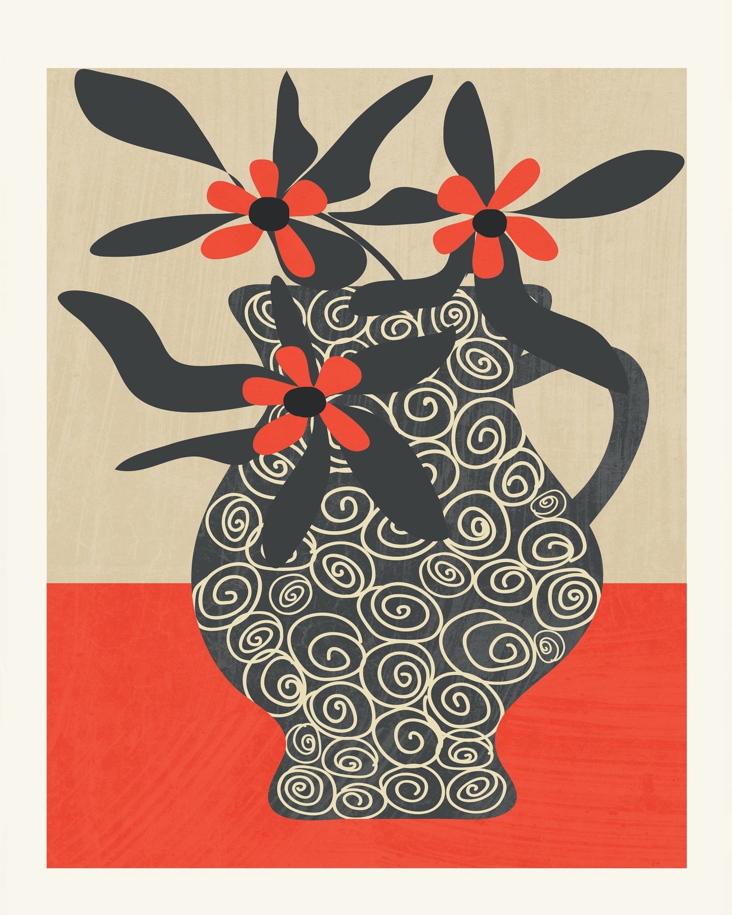 Floral Pattern Vase