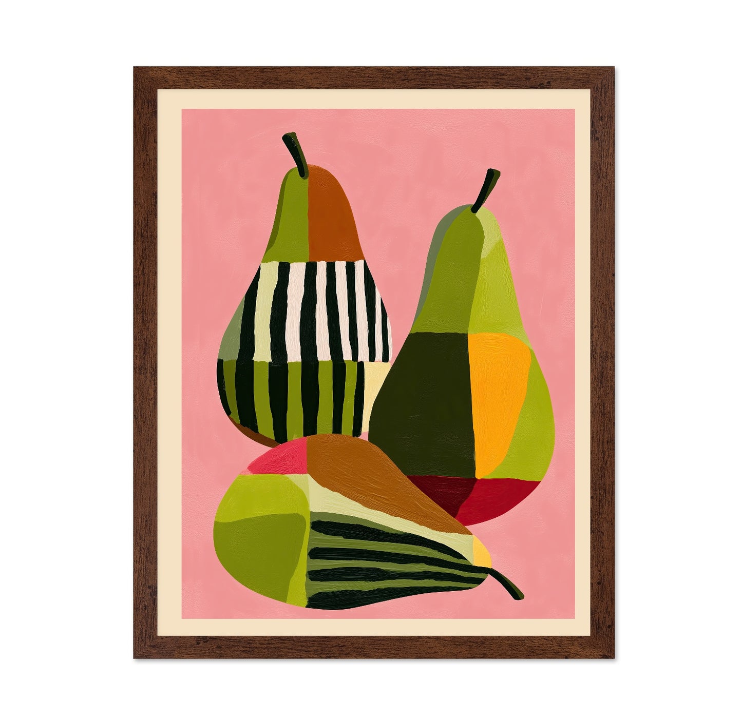 Abstract Pear Trio