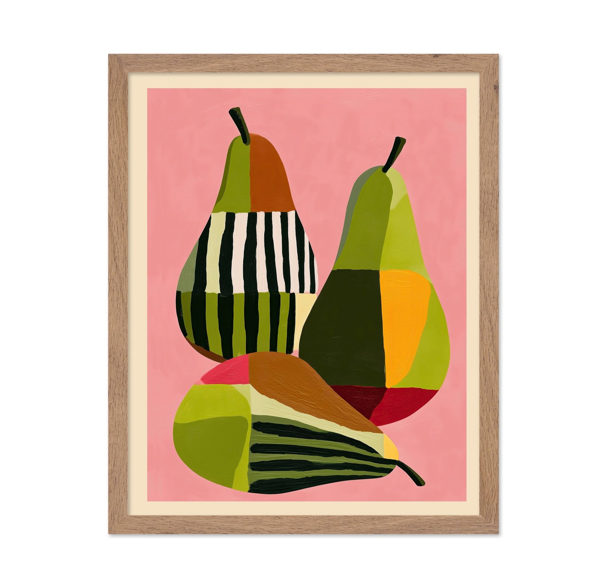Abstract Pear Trio