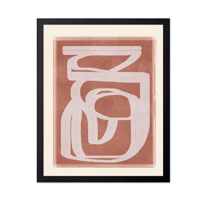 Terracotta Line Vase