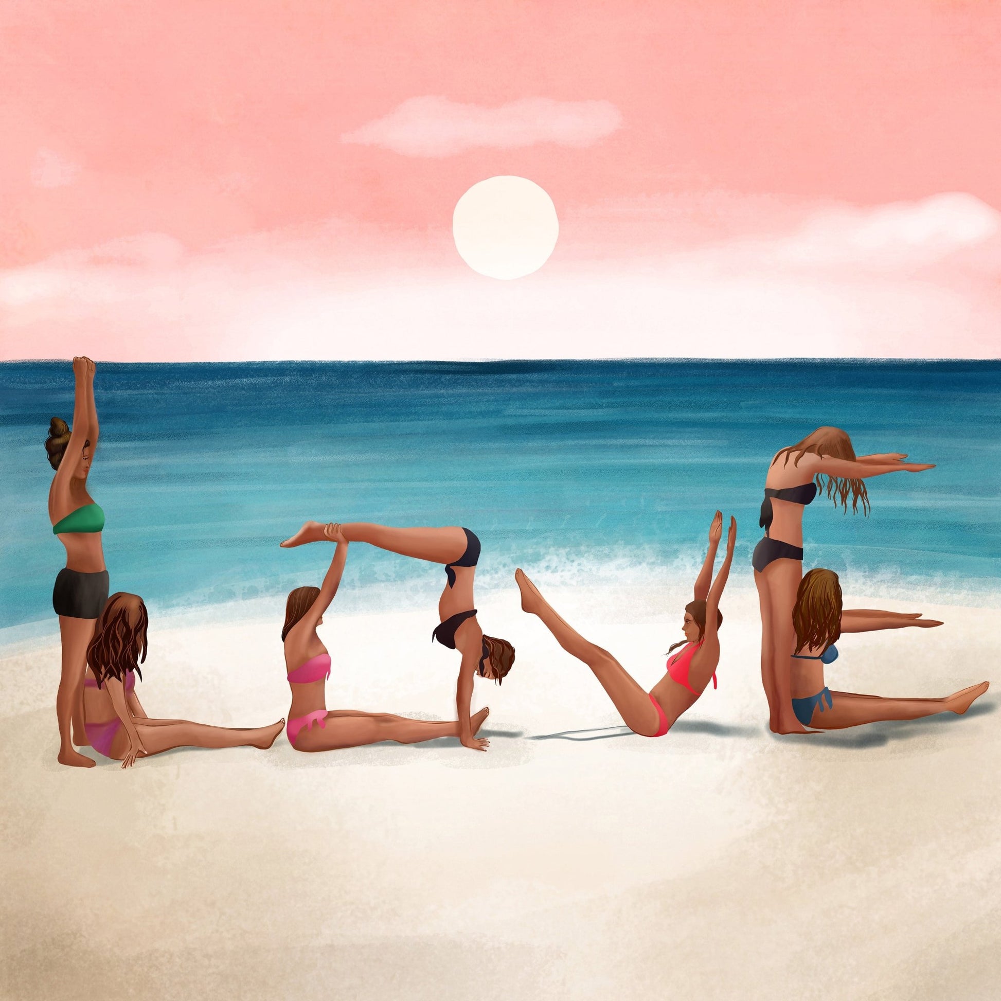 Beach Yoga Friends