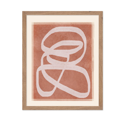 Terracotta Line Abstract