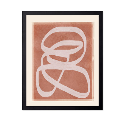 Terracotta Line Abstract