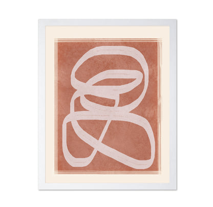 Terracotta Line Abstract