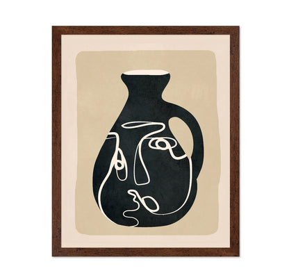 Abstract Face Vase