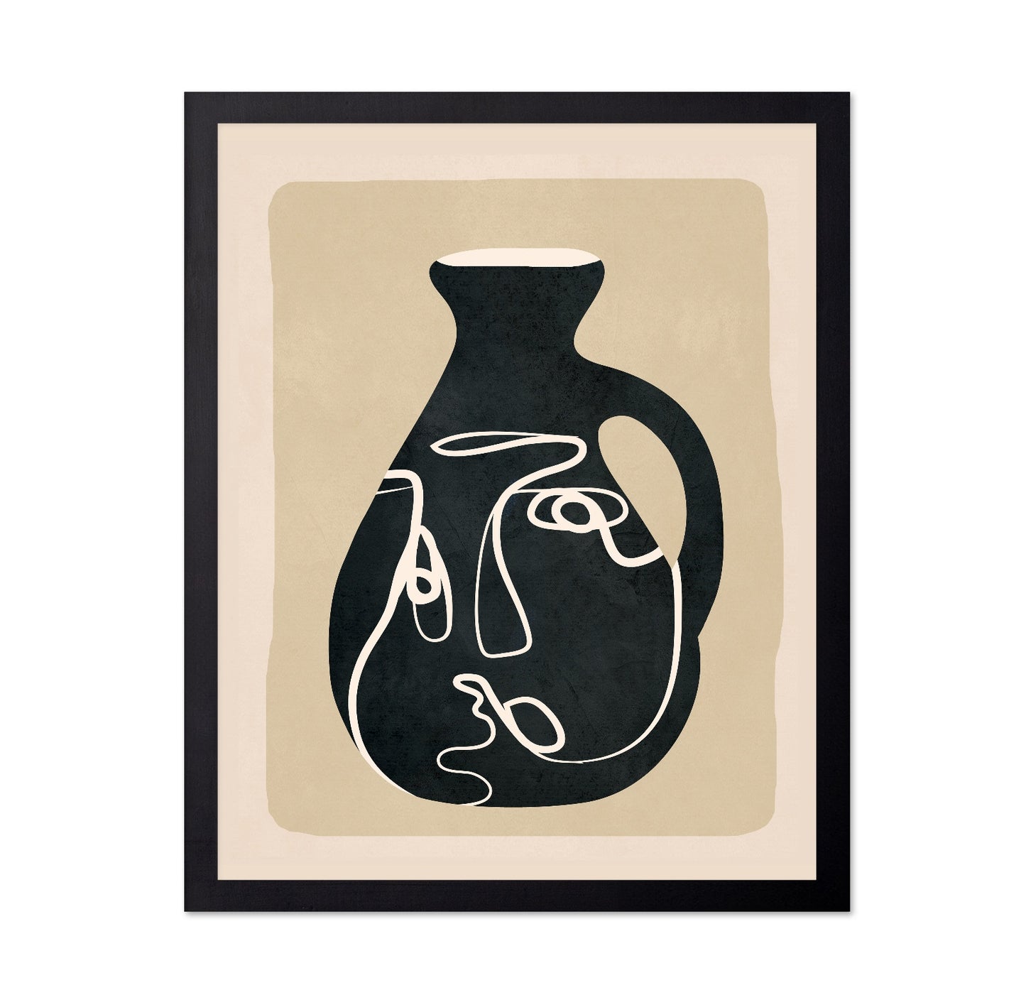 Abstract Face Vase