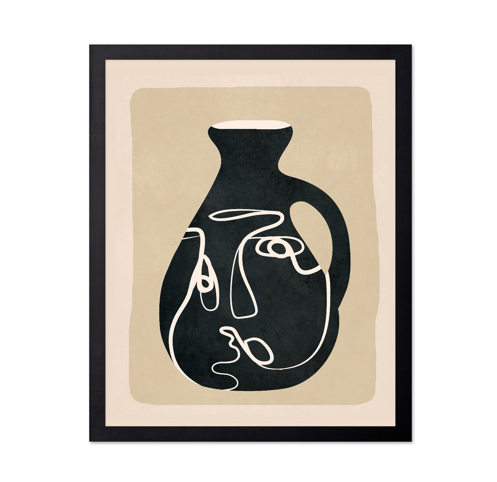 Abstract Face Vase