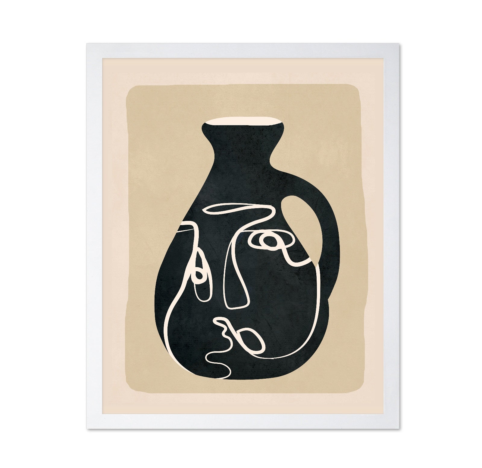 Abstract Face Vase