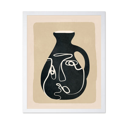Abstract Face Vase