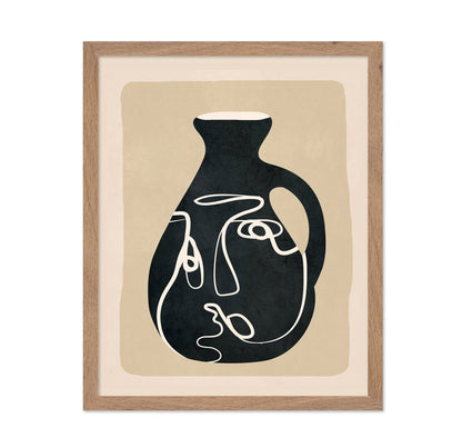 Abstract Face Vase