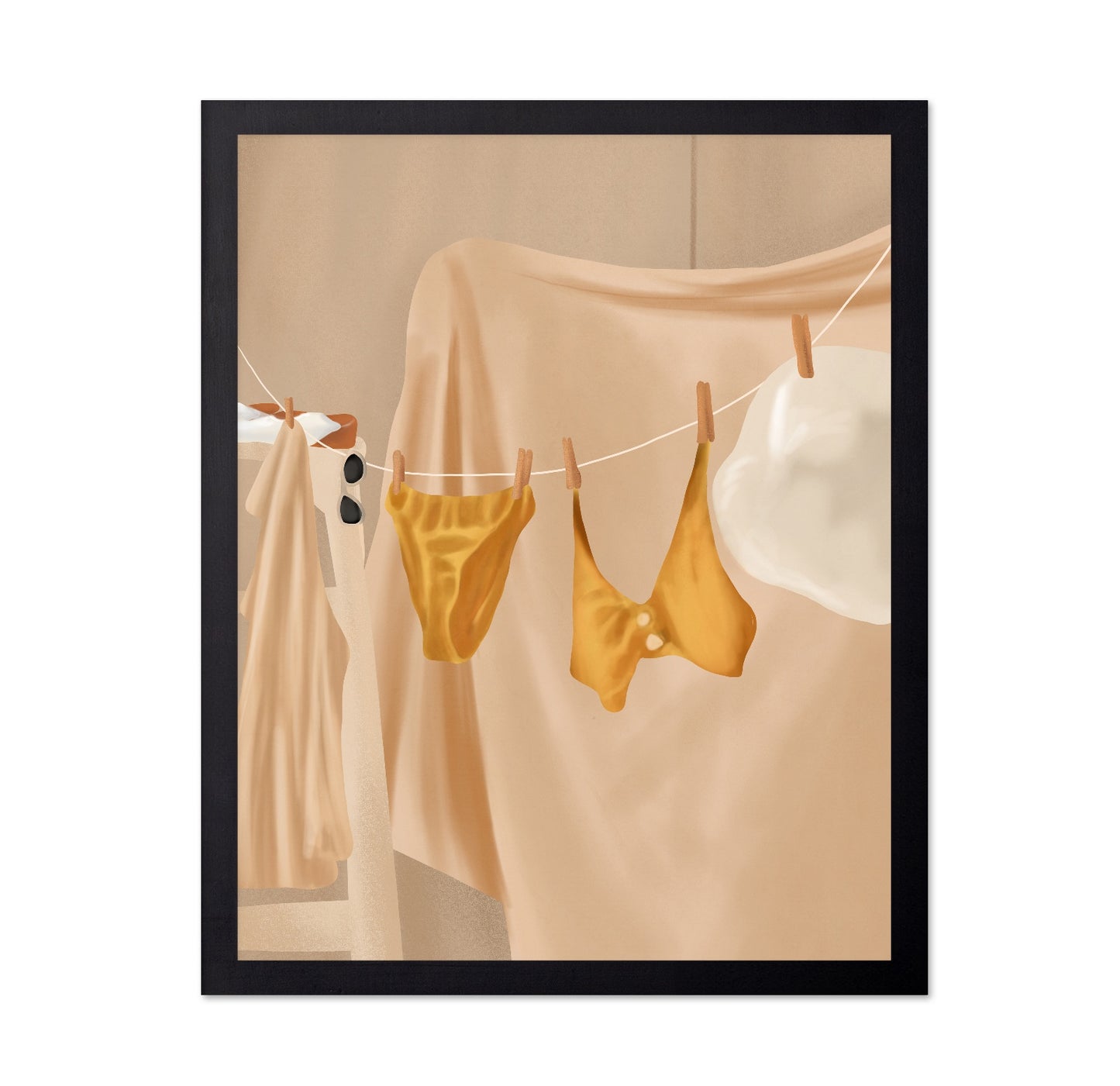 Sunlit Laundry Day