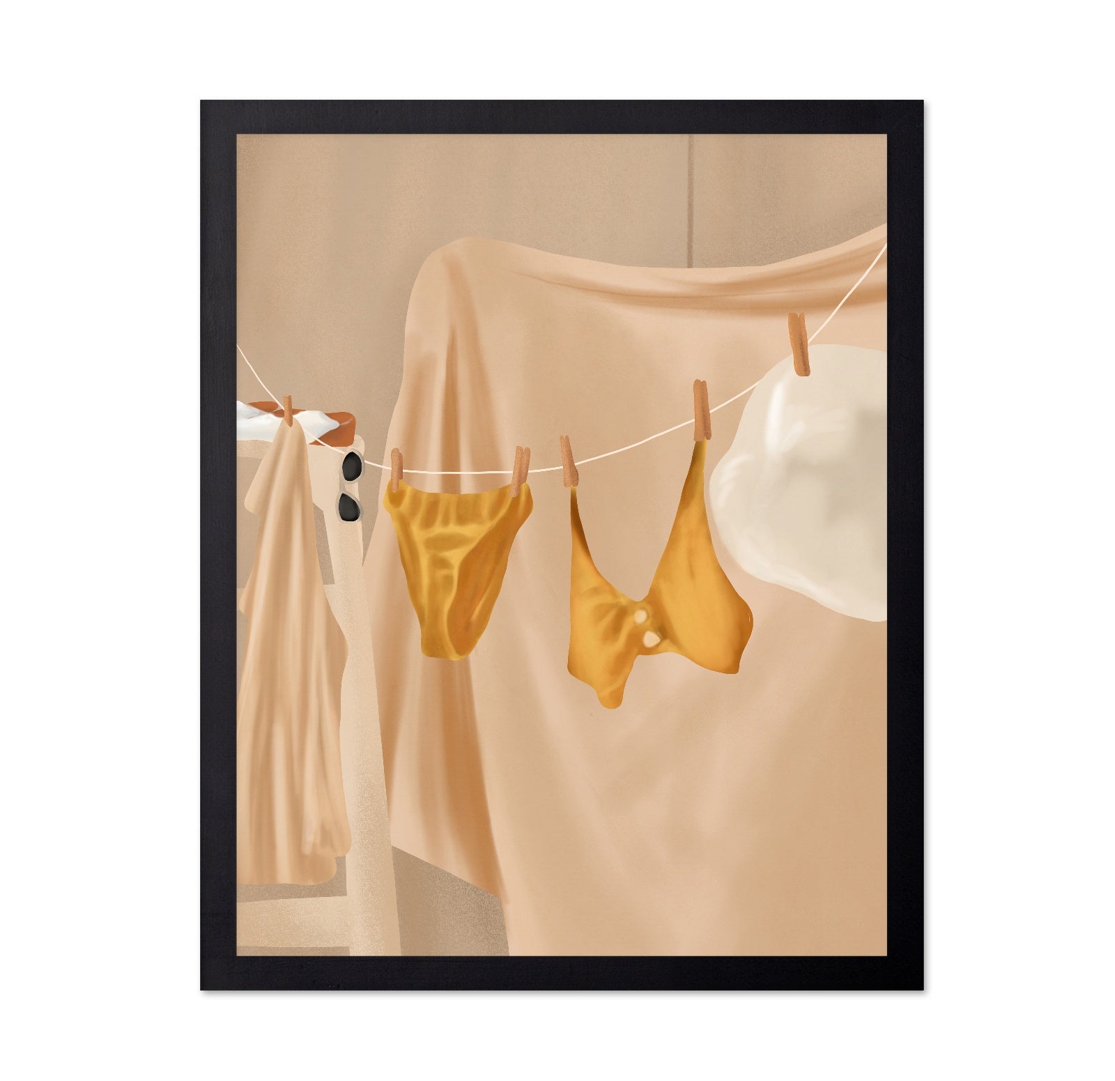 Sunlit Laundry Day