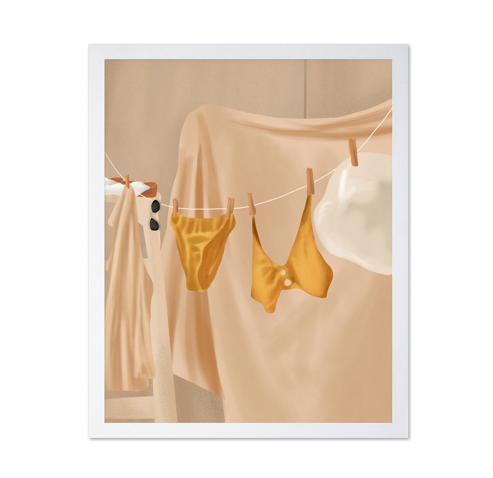Sunlit Laundry Day