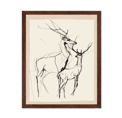 Minimal Deer Sketch