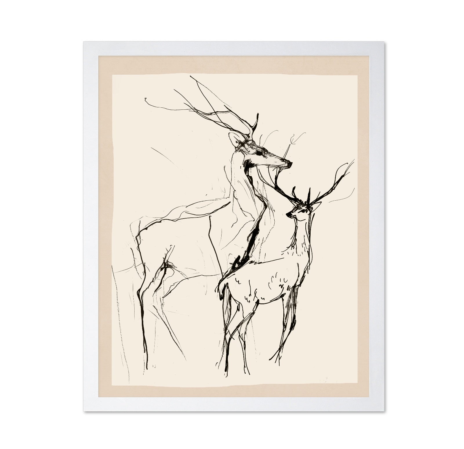 Minimal Deer Sketch