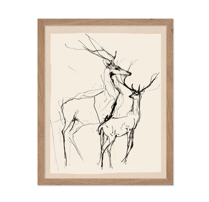 Minimal Deer Sketch